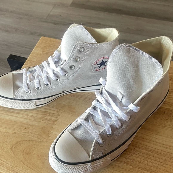 Converse White High-Top Sneakers - Picture 6 of 6